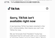 TikTok停止在美服务！