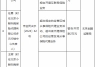 北京小鲸向海保险代理被罚4万余元：超出规定的经营区域从事保险代理业务活动等