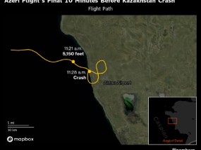 坠机事件发生后 阿塞拜疆航空暂停一半以上飞往俄罗斯的航班